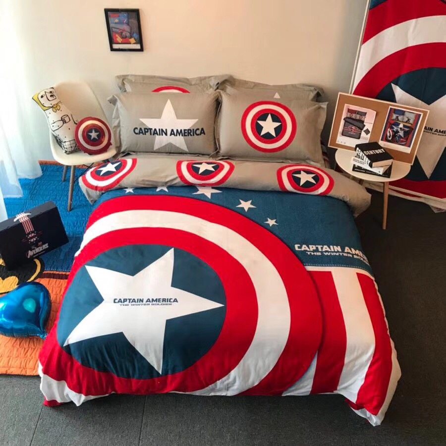 Custom British style children's 1 1 2 1 35m 1 5 1 8m three 4-piece set twill cotton quilt cover fitted sheet