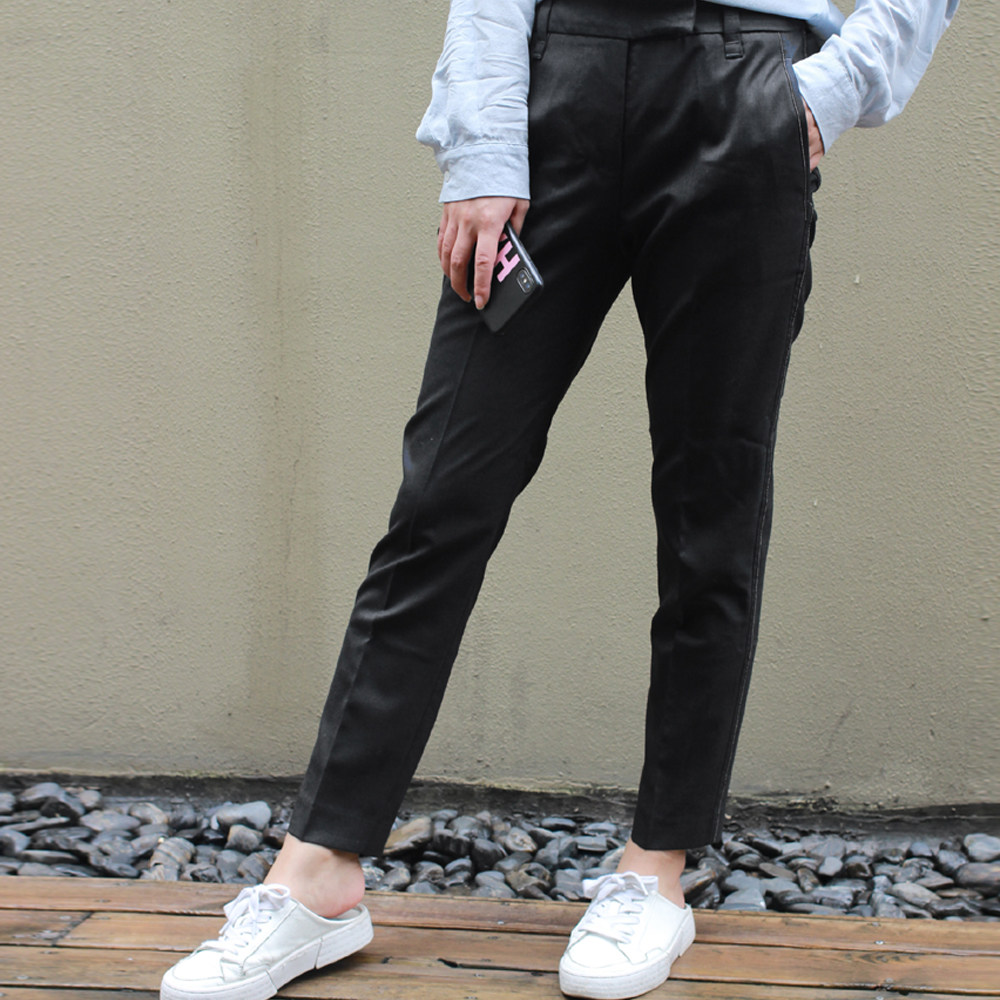 LunaSelceted Dotting Chain Japan Imported Wool Tapered Casual Trousers