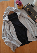 LunaMade law single-shape zipped hat-shirt Ordos cashmere wool