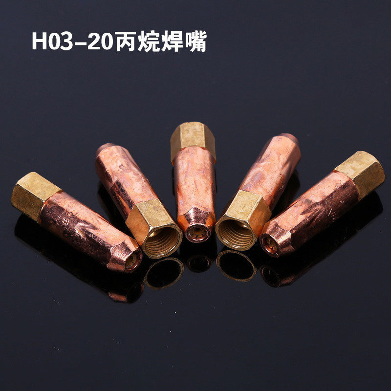 Qingdao Gold Kelly H03-20 Propane Welding Nozzle Ejacal Welding Torch Welding RED COPPER WELDING TORCH SLEEVE PLUM MOUTH WELDING