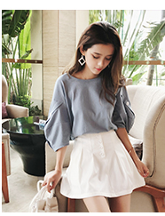 Chương trình bí ẩn 2018 váy mùa hè của phụ nữ 2018 làn sóng Hàn Quốc phiên bản mới của váy sọc dài 	váy cắt eo	