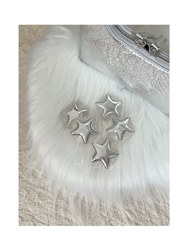 Небольшой дизайнерский серебряный универсальный держатель для телефона, тренд сезона