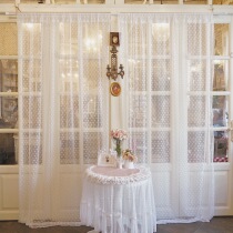 Custom retro French polo point lace embroidery lace shabby original partition shade curtain curtain window screen