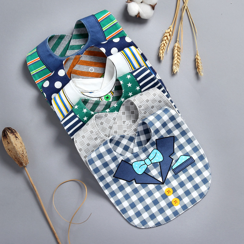 Saliva Towel Pure Cotton Baby Newborn Sprinting Bib Waterproof Anti-Puff Milk Eating Containment Pocket Baby Saliva scarlet pure cotton