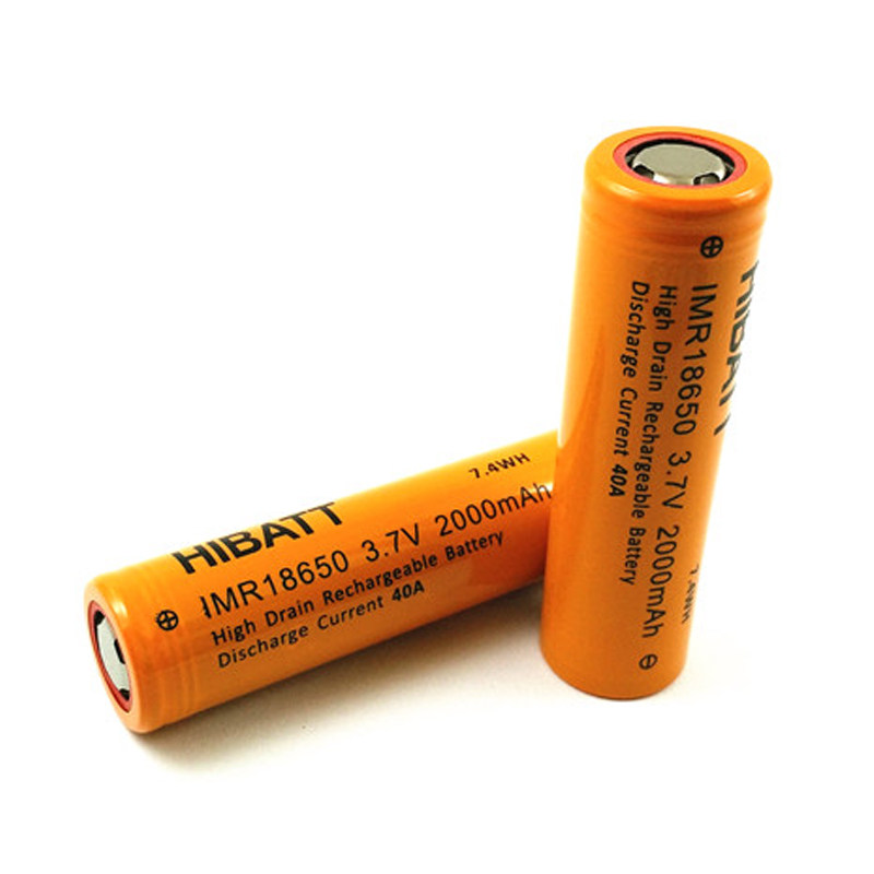HIBATT 18650 2000MAH power lithium battery 40A power tool high power instrument