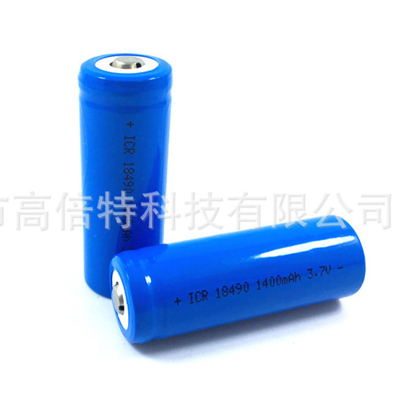 Original HIBATT tip flat head 18490 1400mAh electric mosquito swatter lithium battery 3 7V 7 4V digital camera