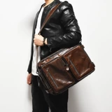 Кожаный универсальный рюкзак, ноутбук для путешествий, из натуральной кожи