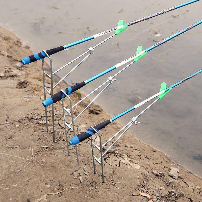 Hook Fish Supplies Big Whole Fishing Rod's Rod Land for Rod Dual-use Bracket Fishing Rod Easy Fishing Rod rack Turret Racks-Taobao