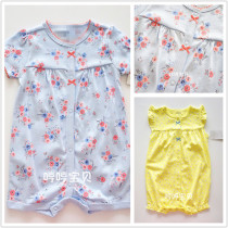 Summer special cabinet new female baby one-piece clothes baby khae crushed flower newborn climbing clothes