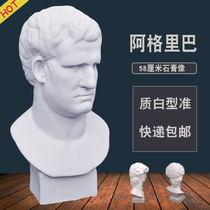 Agriba plaster head large art sketch sculpture model wedding photography decoration props ornaments statue