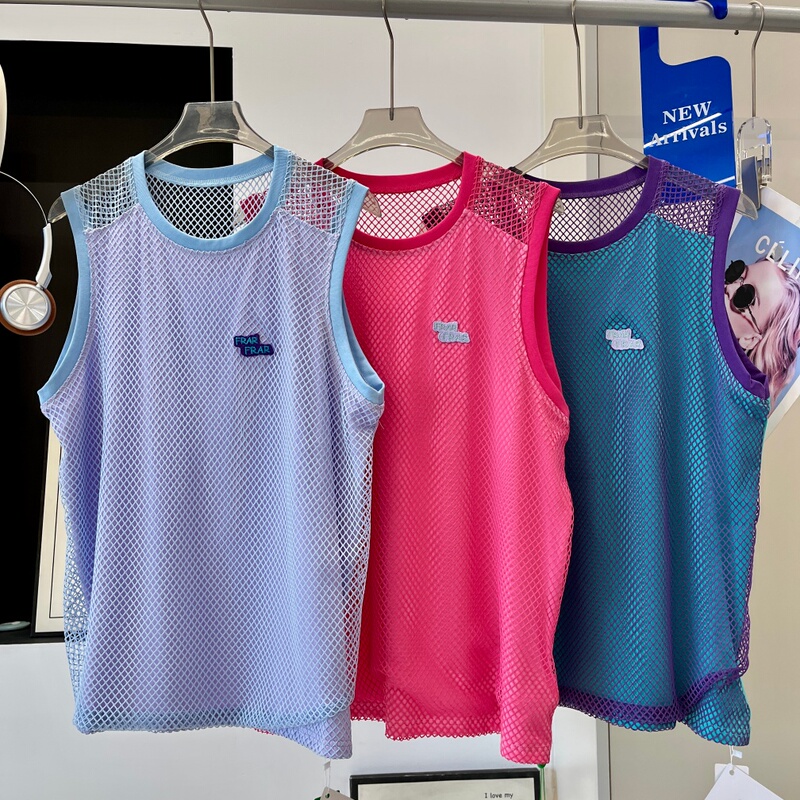 Factory Orders! Summer American-Style Faux Two-Piece Quick-Dry Sports Vest for Women with Mesh Design, Sleeveless T-Shirt for Women Factory Orders! Summer American-Style Faux Two-Piece Quick-Dry Sports Vest for Women with Mesh Design, Sleeveless T-Shirt for Women