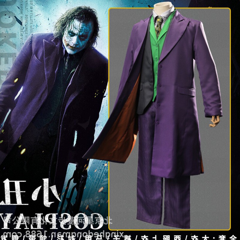Dreamer Dc Joker C Costume Dark Knight Heath Ledger Joker Male Halloween Costume Cosplay Clown
