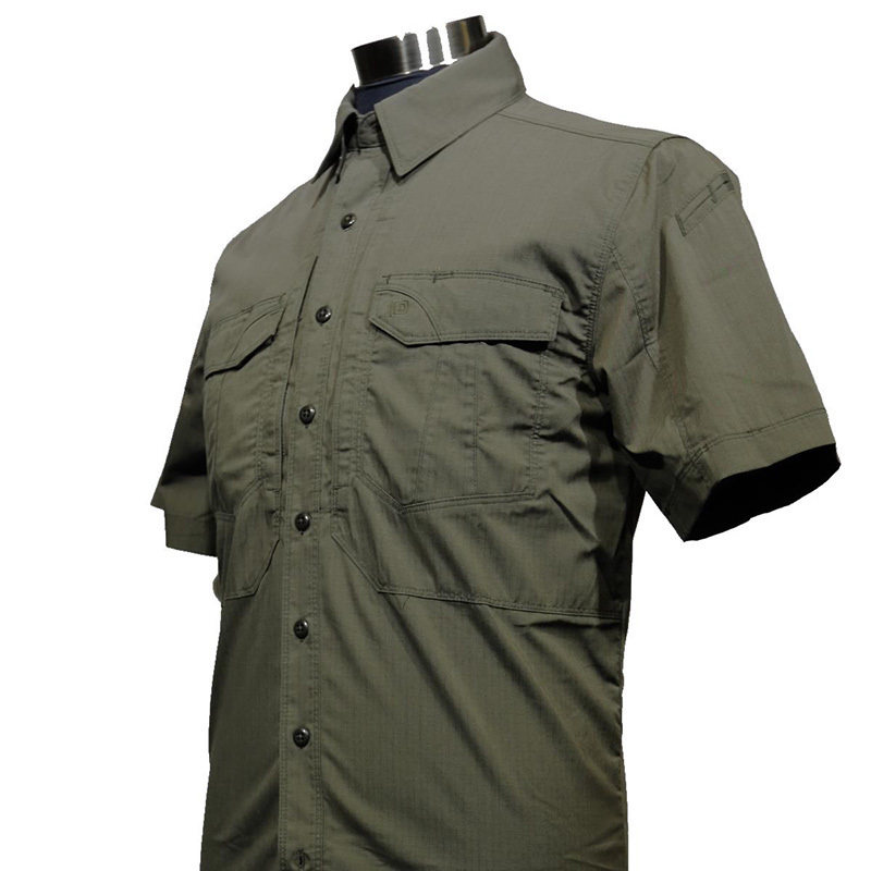 5 11 Shooters Short Sleeve Shirt 511 Male Speed Dry Short Sleeve Shirt Flap Commuter Tactical Shirt 71354