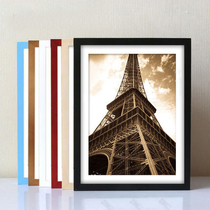 Winding painting sand line painting Solid wood photo frame hanging wall 30-40cm puzzle poster frame mounting