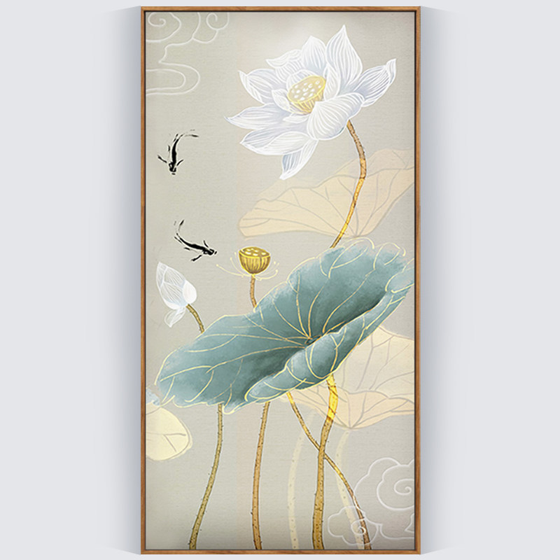 New cross stitch 2021 Line embroidered minimalist Joho Guanguan Corridor Vertical version Living room full embroidered with yourself embroidered 2022