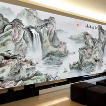 Jiangshan picturesque cross stitch 2021 landscape painting landscape living room line embroidery 2020 full embroidery self embroidery New embroidery