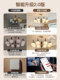 Junyu Vintage Style Chandelier, High-Brightness Eye-Protection Main Light for Living Room, Song-Style Aesthetic Retro Solid Wood Full-Spectrum Dining Room Lighting