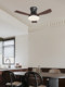 Used Fan Chandelier 2026 New Model for Dining Room and Bedroom, Retro Style Ceiling Fan Light Integrated Zhongshan Lighting Package, Smart