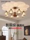 Junyu New French-Style Vintage Living Room Chandelier, Vintage American-Style Dining Room Lamp, Antique-Style Study and Bedroom Lighting Fixtures