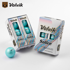 мяч для гольфа volvik高尔夫球solice三层球钻石珠光球6粒/12粒彩球易打远距离球