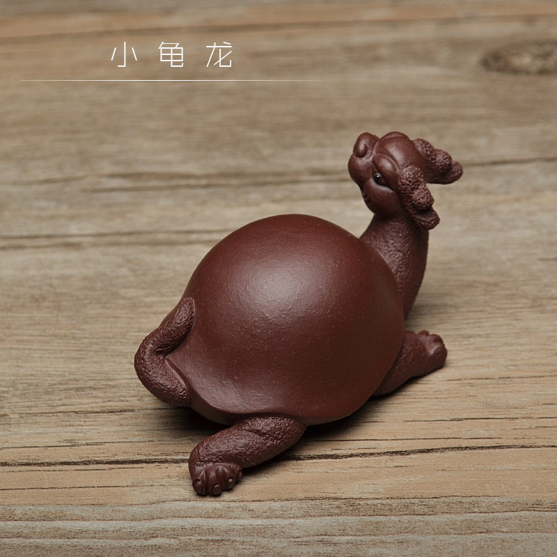 Tea Spotting Piece Boutique Purple Sand Ruyi Kyu Turtle Sculpture to decorate a tea player with a small object tea friend gift