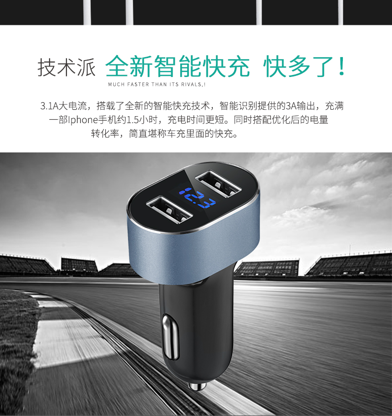 Hewitt sạc sạc xe hơi xe ô tô bật lửa một cho hai với dual usb sạc điện thoại xe hơi - Phụ kiện điện thoại trong ô tô giá treo điện thoại
