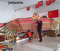 Weifang Kite Handmade Traditional Giant String-Shaped Dragon Head Centipede Kite Round Wire Gold Steel Old Eagle Phoenix Kite Wire Wheel