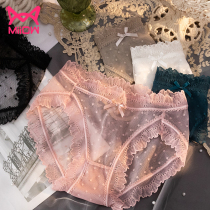 Cat Human Pants Woman Pure Cotton Crotch Sexual Apologems Lady No Marks Lace Breathable Triangle Shorts Summer Teen Raw