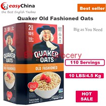 10Lbs=4 5kg Quaker oatmeal whole grain oats old fashioned