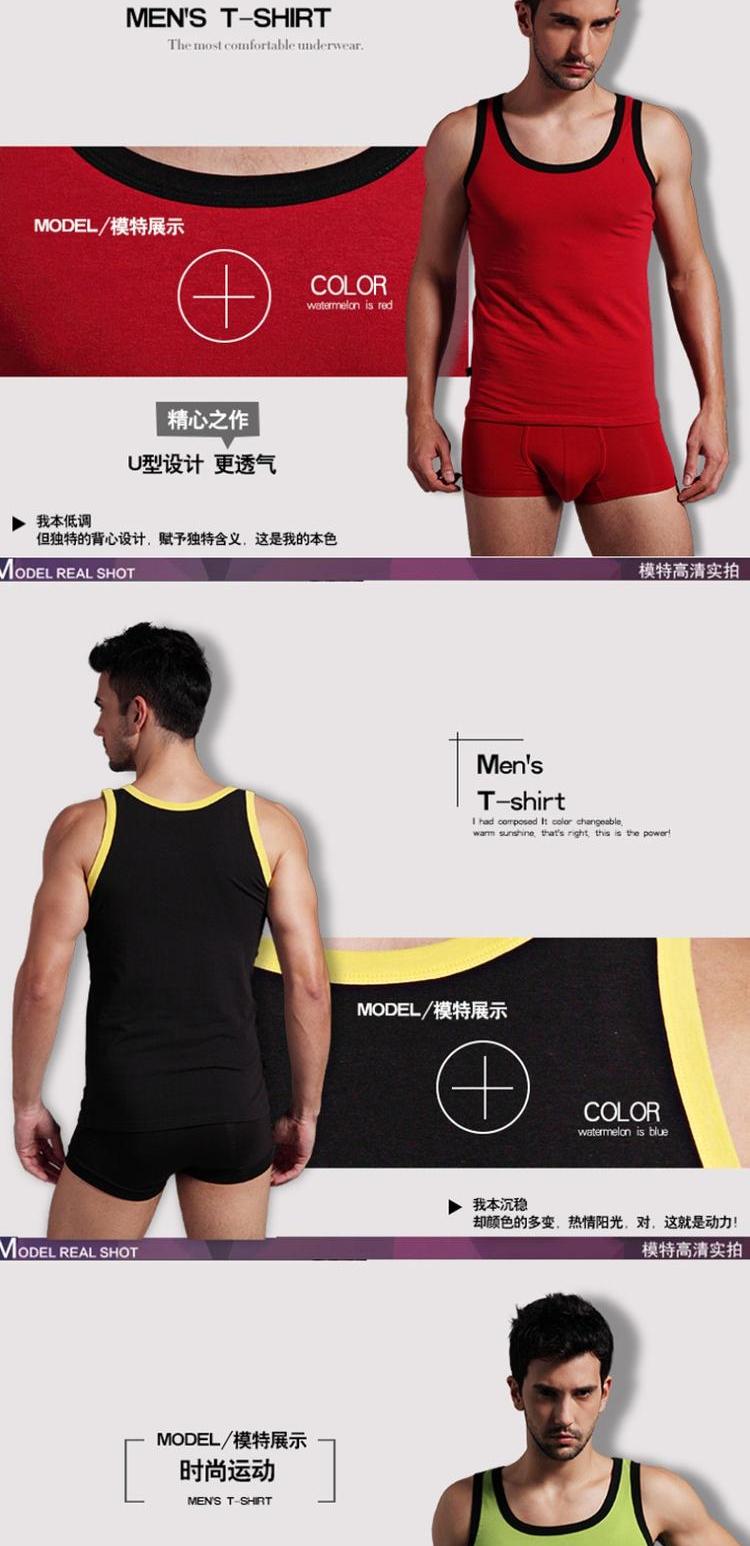 Snow Perfect Men Màu rắn Cotton Slim Fit Vest Tights Thể thao Cơ sở Thể hình Mồ hôi Vest Nam giới áo lót nam sát nách