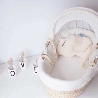 Infant cradle Carrying basket Portable nap basket Bed in bed newborn carrying basket Baby recliner hand-woven