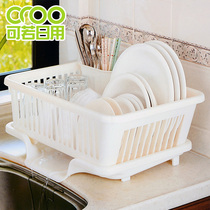 Japan imported sanko kitchen multifunctional Bowl plate tableware drain basket large capacity storage rack chopsticks spoon rack