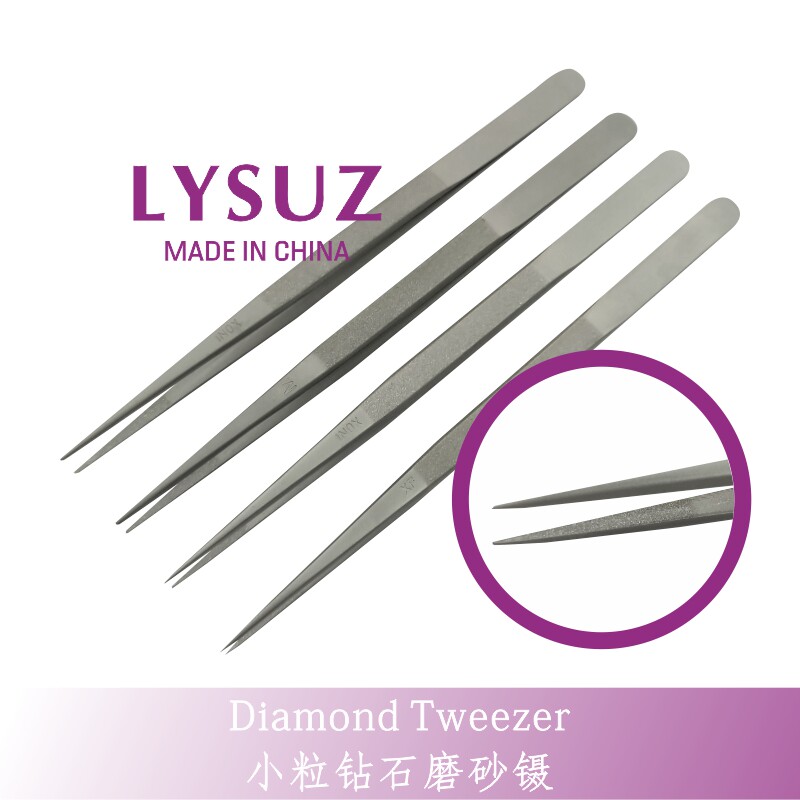 Jewel Tweezers Diamond Tweezers Stainless Steel Frosted Jewel Tweezers Nude Drill Tweezers Diamond Clips Nude Drill Clips Jewel Clips