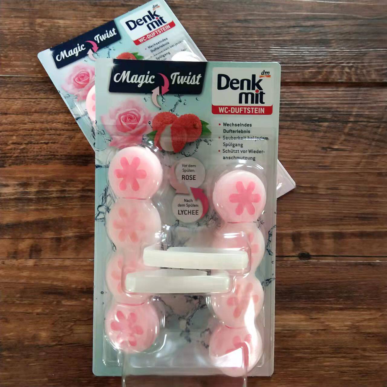 German DM Hanging Toilet Clean Ball Clean Toilet Deodorising to Scale Lychee Rose Aroma 2 Hanging