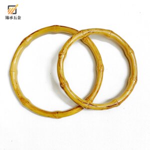 New Product Launch: Round Simulated Plastic Bamboo Handle, Woven Bag Circular Handle, Carrying Ring