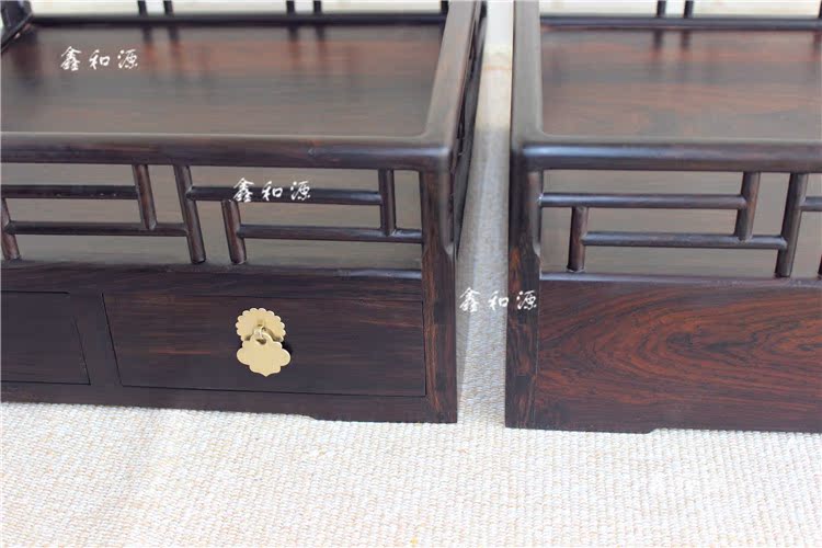 Gỗ mun tím mun Shi Shi 襄 都 承 盘 盘 - Cái hộp thùng gỗ sồi