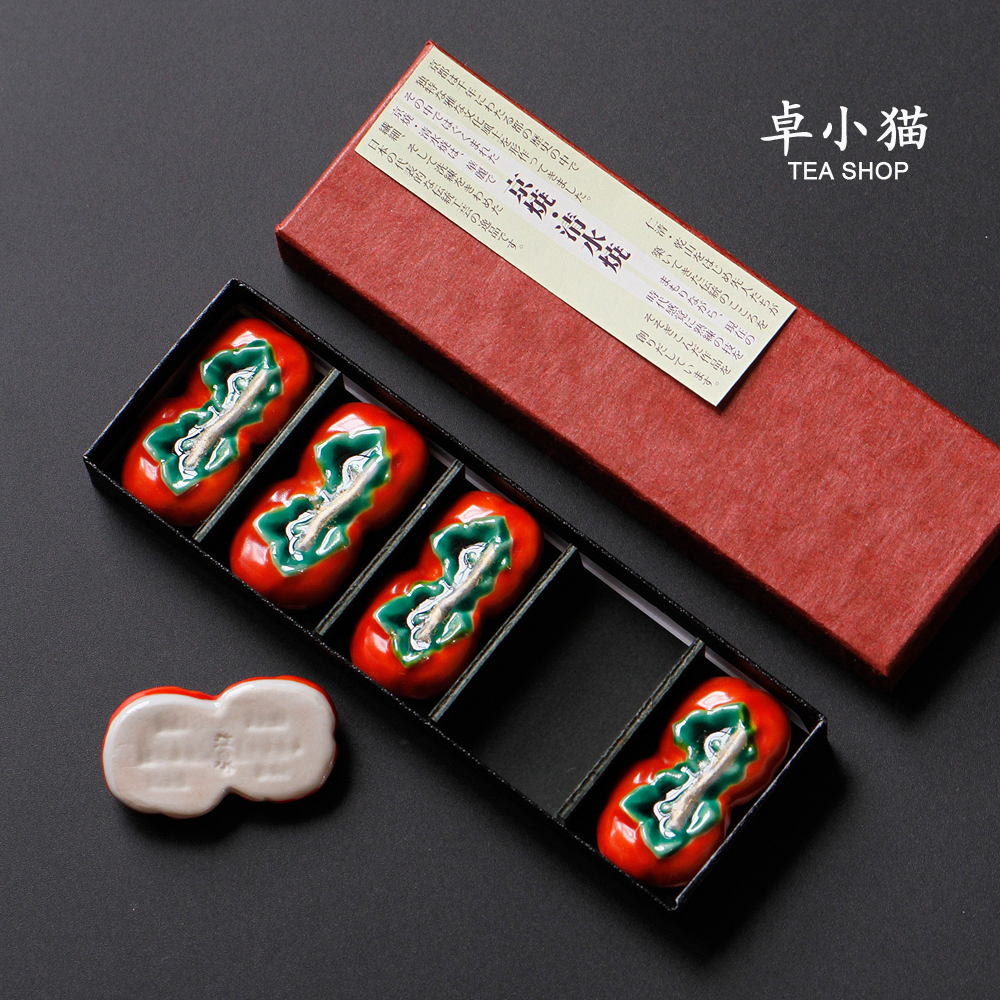 Japan imports Kyoto Shimizu Burnt Writers with Tomatoes Fig. 5-In Group Chopsticks Placed Chopsticks-Chopsticks Pillow Chopsticks Racks