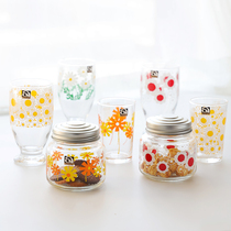 Japan imported Tsugaru vintage Showa Sealed Glass Storage jar Biscuit Coffee bean Honey Grapefruit kitchen jar
