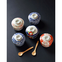  Japan imported Arita-yaki Japanese-style Japanese food with tea cover bowl Steamed dessert stew pot steamed egg set gift box