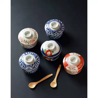 Japanese imported Japanese Japanese Japanese Japanese style with tea lid bowl steamed dessert stew cup steamed egg gift box set