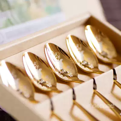 Japanese Peter Rabbit Peter Rabbit coffee spoon Fork gold gilded gift box