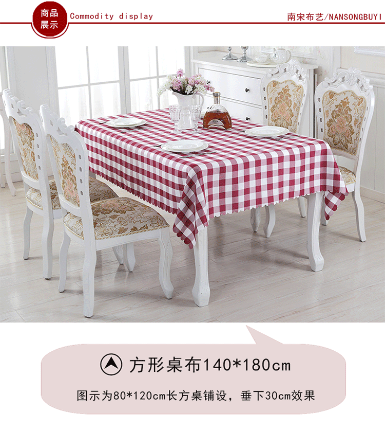 khăn trải bàn vải kẻ sọc Mục Vụ vải kẻ sọc đỏ dã ngoại bảng vải nhà hàng khăn trải bàn khăn trải bàn khách sạn cà phê Mỹ - Khăn trải bàn các mẫu khăn trải bàn đẹp