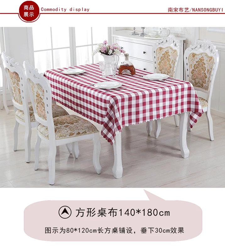 khăn trải bàn vải kẻ sọc Mục Vụ vải kẻ sọc đỏ dã ngoại bảng vải nhà hàng khăn trải bàn khăn trải bàn khách sạn cà phê Mỹ - Khăn trải bàn khăn lót chén dĩa