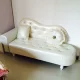 Châu Âu sofa vải phòng ngủ cửa hàng sofa ba nhỏ sofa căn hộ độc thân đi lang thang lười biếng ghế dài - Ghế sô pha