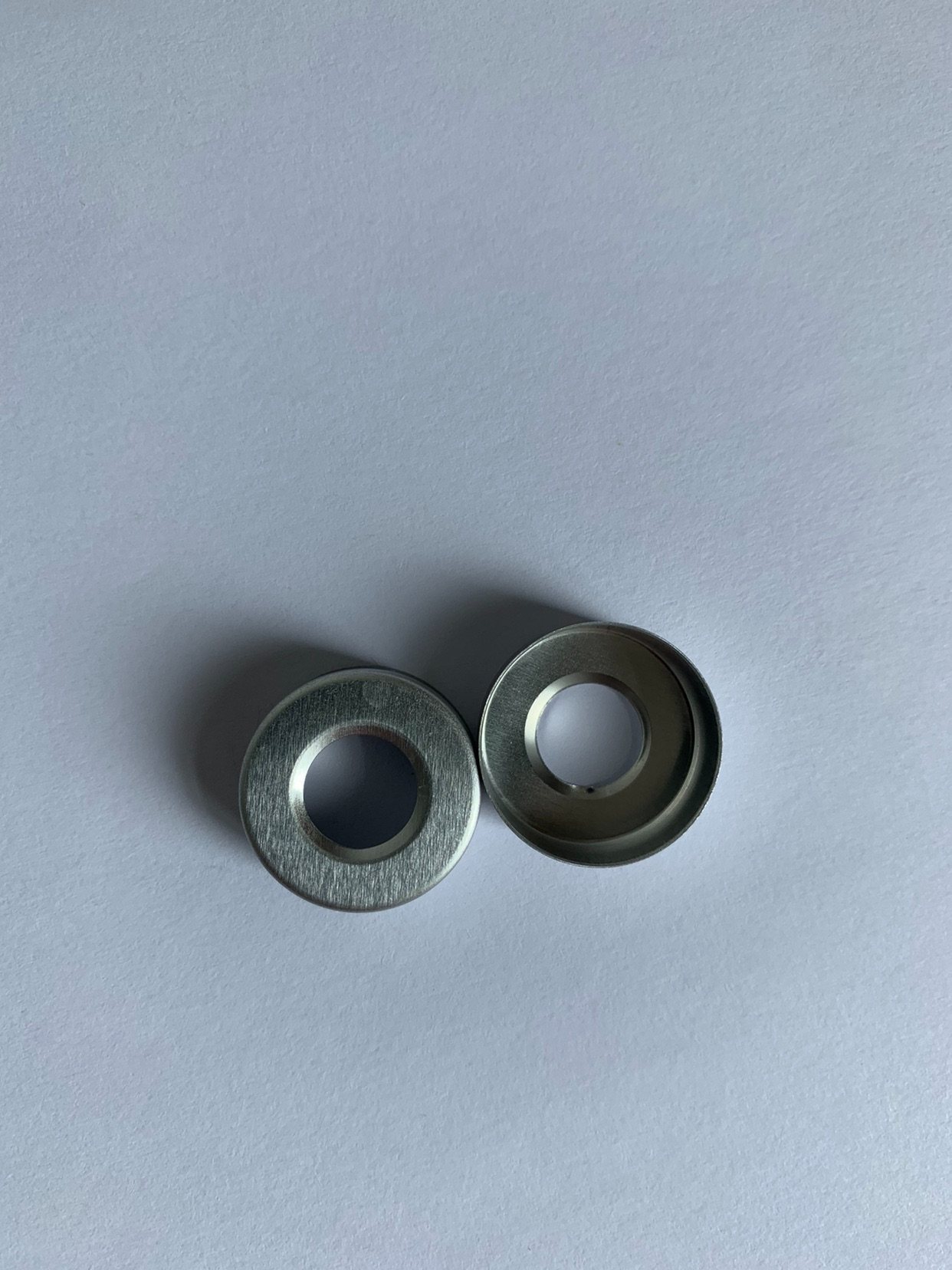 20mm Teeth Hollow Middle Hole Aluminum Guaixilin Bottle Aluminum Cover Sample Bottle Aluminum Cover Laboratory Top Air Jaws Bottle Cap