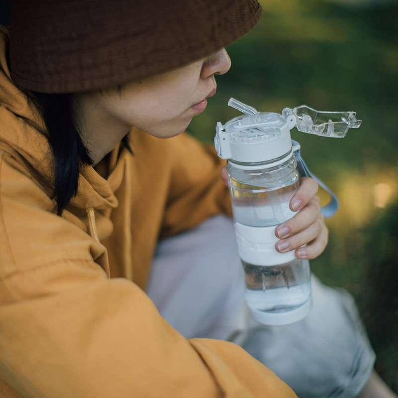 Straw cup in adult girls simple portable fresh tritan cute girl maternity cup