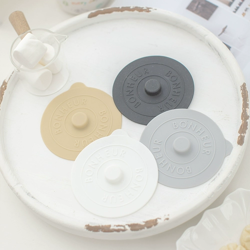 Ретро силиконовая пылезащитная универсальная стеклянная керамическая крышка для стакана, простой и элегантный дизайн