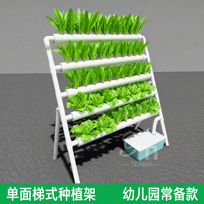 Single-Sided Ladder-Type Pipe Hydroponic Growing Rack Equipment for Balcony Automatic Hydroponic Vegetable Planting, Magical Flower Pot Promotion Single-Sided Ladder-Type Pipe Hydroponic Growing Rack Equipment for Balcony Automatic Hydroponic Vegetable Planting, Magical Flower Pot Promotion