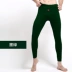 Quần nam với Kneepads Cotton Học sinh tuổi teen Đồ lót ấm dài Kneepad Dày không cộng với nhung mùa thu quần tất nữ màu đen Quần nóng lên