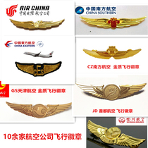 Flight badge Civil aviation badge Air China Southern Airlines HNA Sichuan Terminal Door Chunqiu Xiangpeng badge China Flying Academy badge